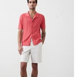 Banana Republic Textured Sweater Polo Red Size Small New With Tags